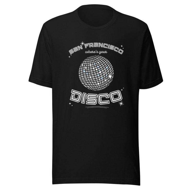 Camiseta "Dónde está tu disco" de San Francisco, EDM, techno, SF, Dom Dolla, ropa rave, festival, camiseta rave, camiseta unisex premium imagen 3