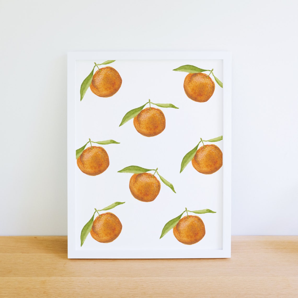 Clementine Pattern Art Print Wall Art Etsy