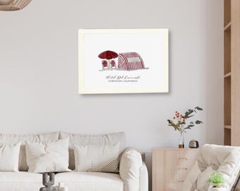 Hotel Del Coronado Red Beach Chairs Fine Art Print, Coronado, California
