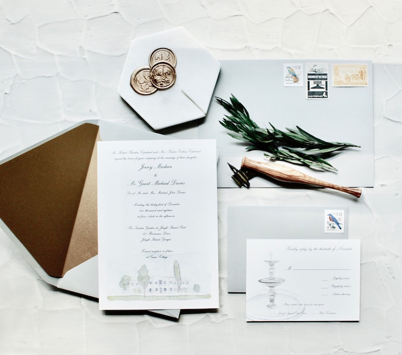 Fully custom wedding invitations Design image 5
