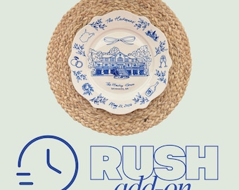 RUSH add on for custom plate/platter
