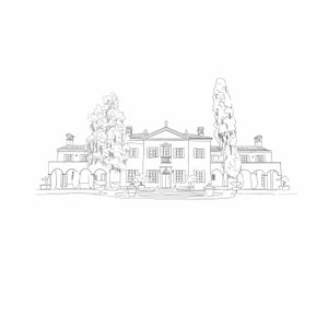 Wedding Venue Line Drawing, Venue portrait