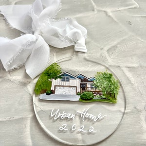 Custom House Painting Acrylic Ornament image 7