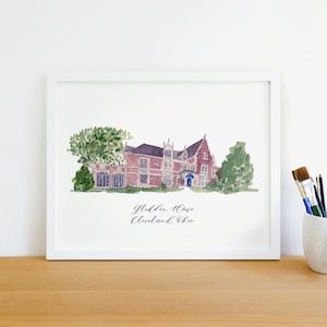 Glidden House, Cleveland, Ohio watercolor print, 8x10 or 5x7, unframed