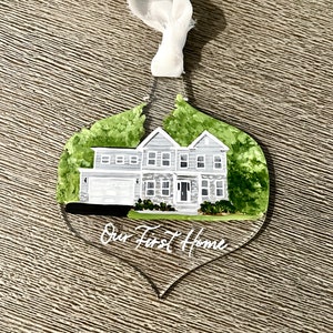 Custom House Painting Acrylic Ornament image 10