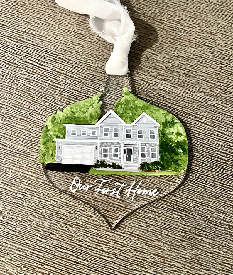 Custom House Painting Acrylic Ornament image 10