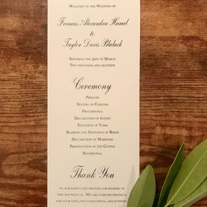 Personalized Wedding Program imagem 4