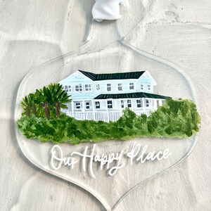 Custom House Painting Acrylic Ornament image 8