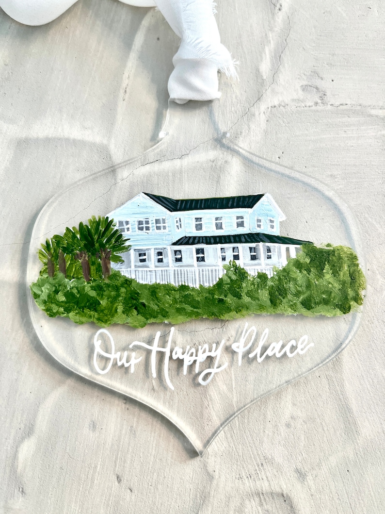 Custom House Painting Acrylic Ornament image 8