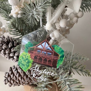 Custom House Painting Acrylic Ornament image 4