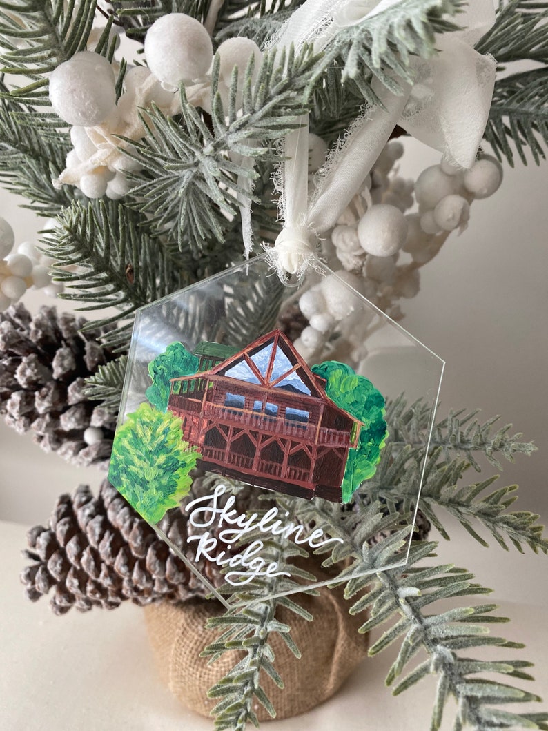 Custom House Painting Acrylic Ornament image 4