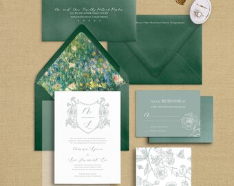 The Emma Semi Custom Wedding Invitations DEPOSIT