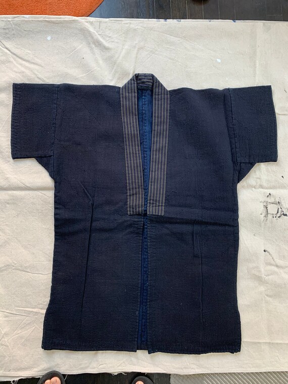 Vintage Japanese Indigo Sashiko Farmers Jacket