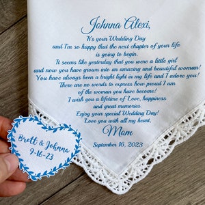 For Wedding Dress Patch Something Blue And Handkerchief