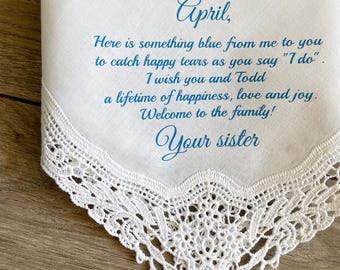 To Bride From Sister Something Blue Gift