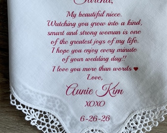 Personalized Gift For Bride From Aunt