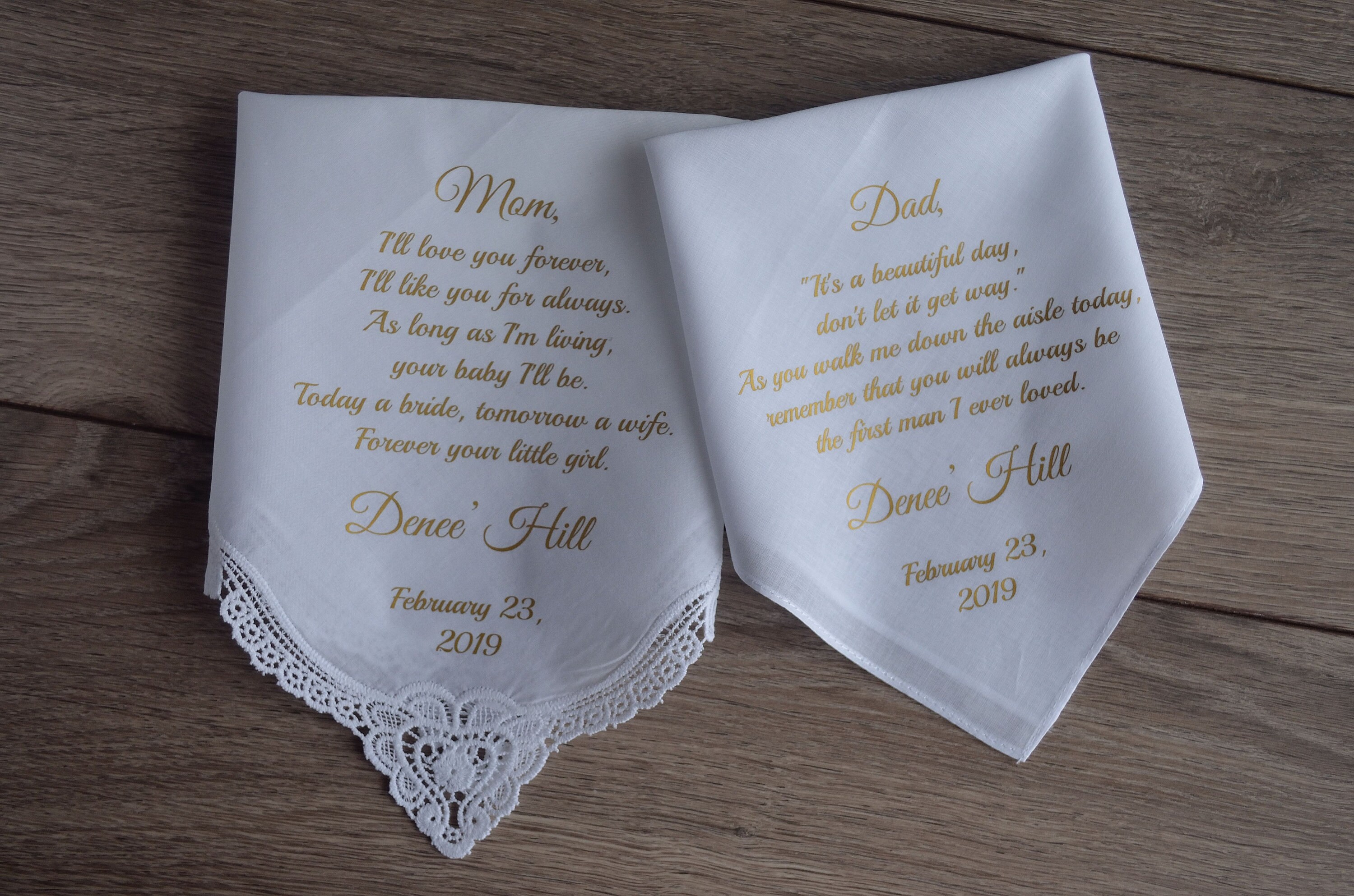 Personalisiertes Taschentuch Hochzeit Etsy