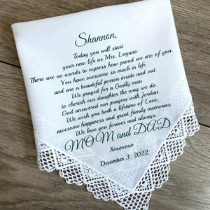 Wedding Handkerchief For Bride image 3