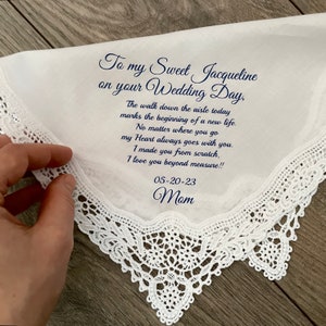 Wedding Handkerchief For Bride image 5