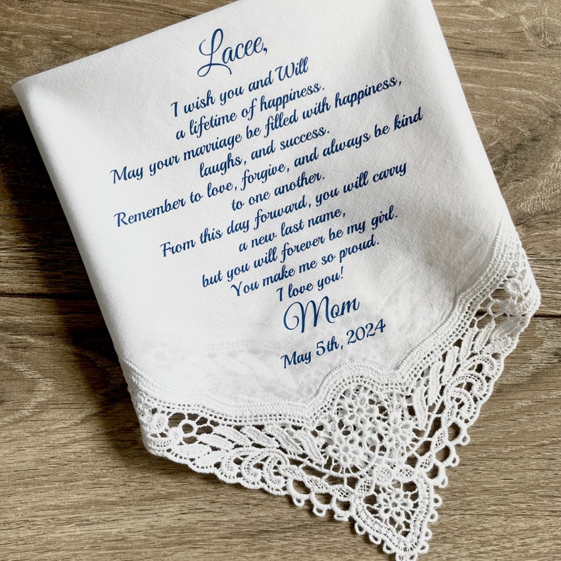 Wedding day gift from daugher from mom