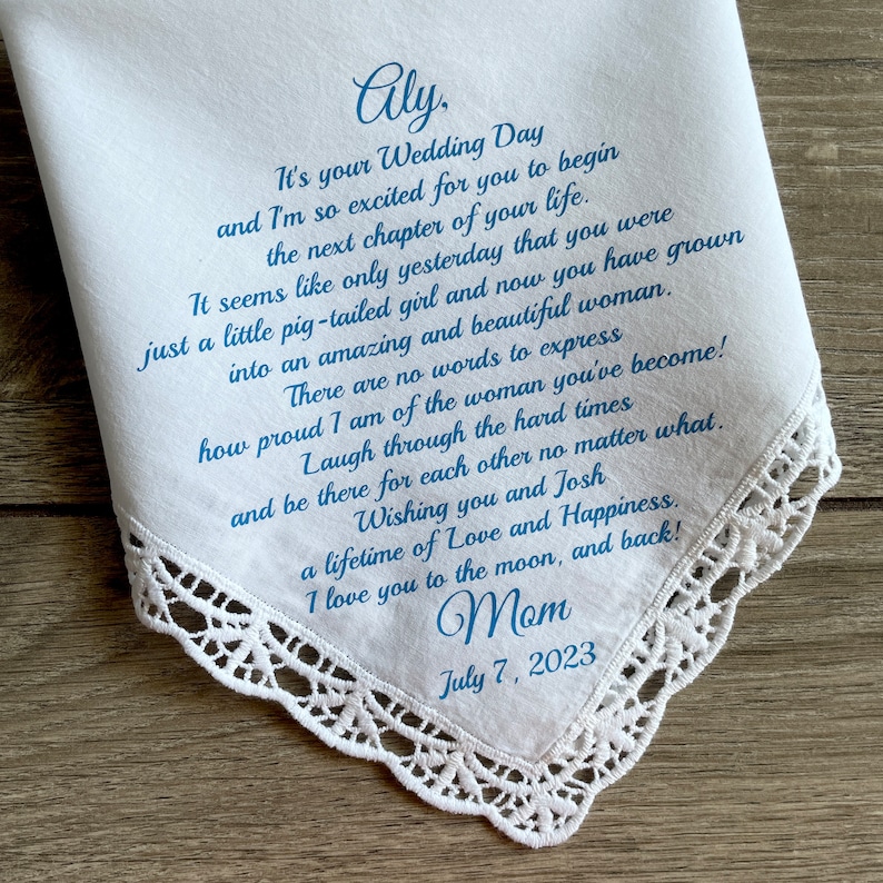 To my daughter on her wedding day