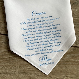 to my first son wedding gift