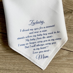 Groom Gift From Mom On His Wedding Day