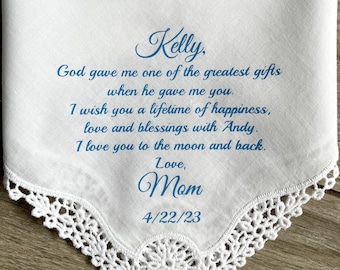 Wedding Handkerchief For Bride