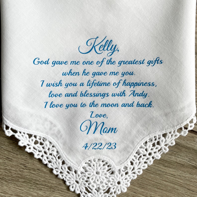 Wedding Handkerchief For Bride image 1