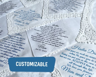 Wedding Handkerchiefs Personalized