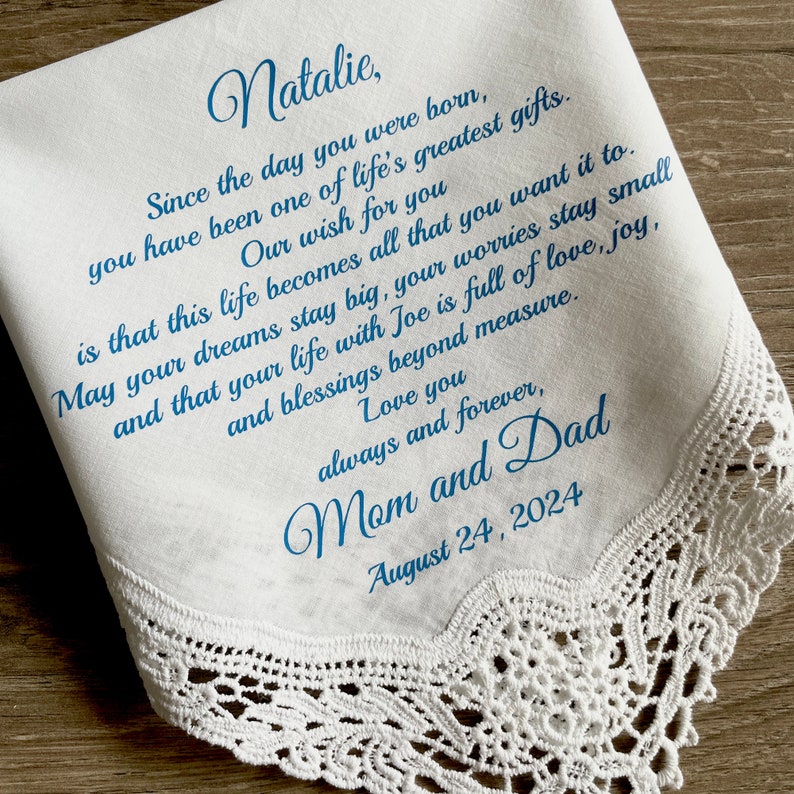 Something Blue and New Gift For Our Daughter On Her Wedding Day