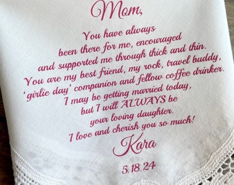 Mother Of The Bride Handkerchief