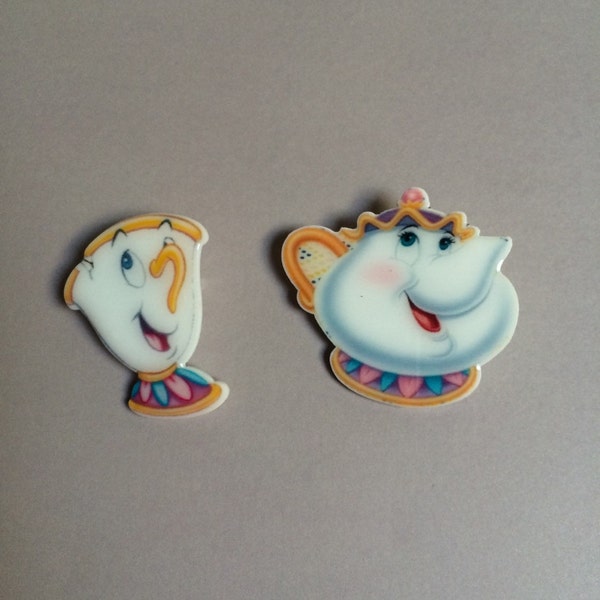 Mrs. Potts and Chip pin set