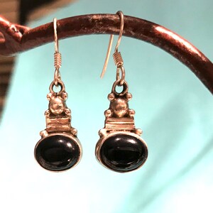 Black Onyx  Earrings, onyx Earrings,  Gemstone Earrings, Dangle Earrings,  Silver Earrings,  Natural Onyx