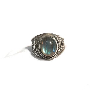 Labradorite Ring , Size 5.5 Sterling Silver Ring , Labradorite  Stone Ring , Labradorite , Gift For Her,
