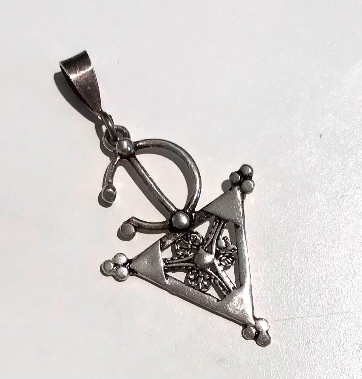 Handmade Sterling Silver Tuareg Pendant, Moroccan Jewelry - Etsy