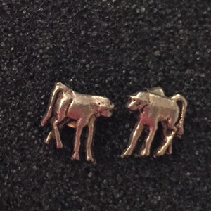 Vintage 70er Jahre Sterling Silber Affe Ohrstecker