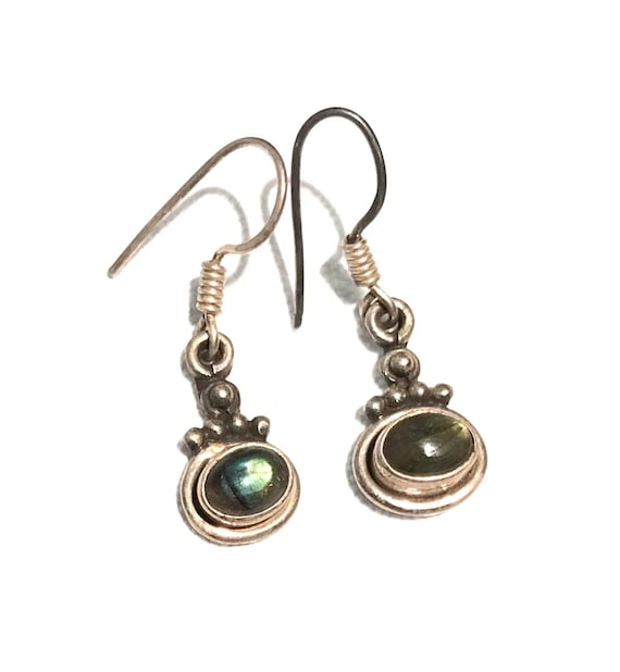 Boucles D’oreilles Créoles Ovales Argent Sterling – Zircons Cubiques – Style Vintage