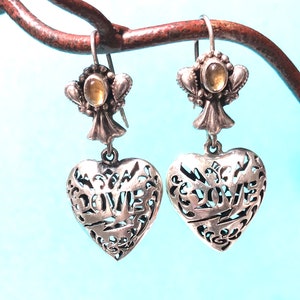 Citrin Ohrringe, Sterling Silber, Goldener Citrin Stein, November Stein, Goldene Citrin Ohrringe