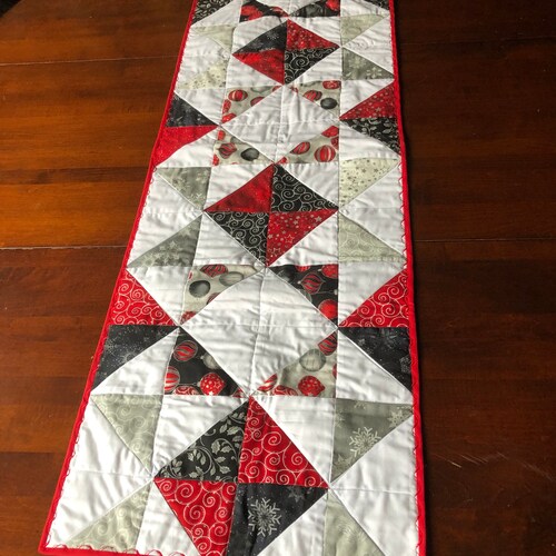 Handmade Quilted retailer Christmas Table Runner