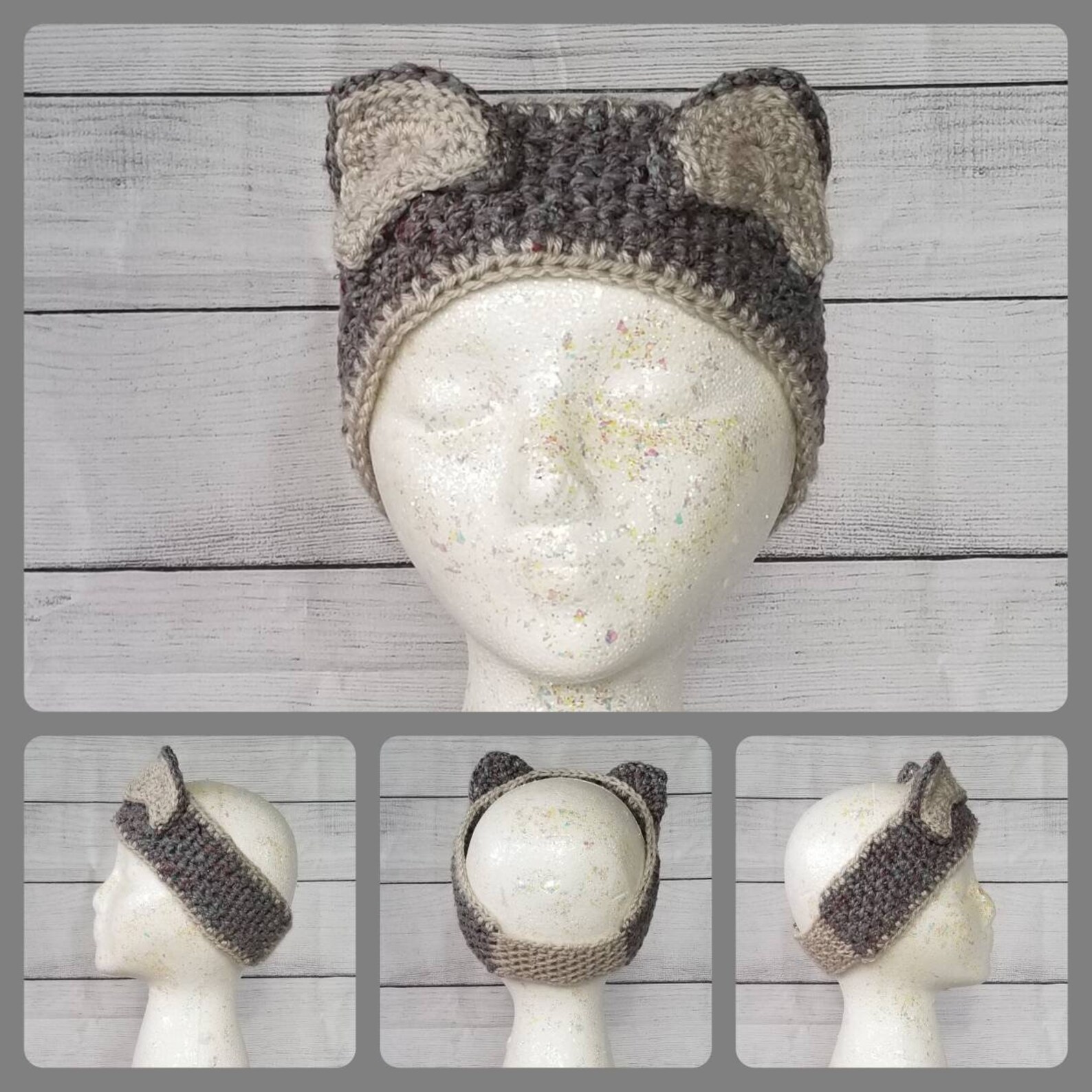 Crochet Cat Ear Headbands Made to Order Etsy