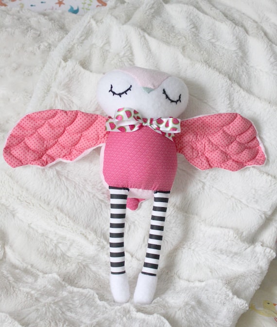 pink owl toy