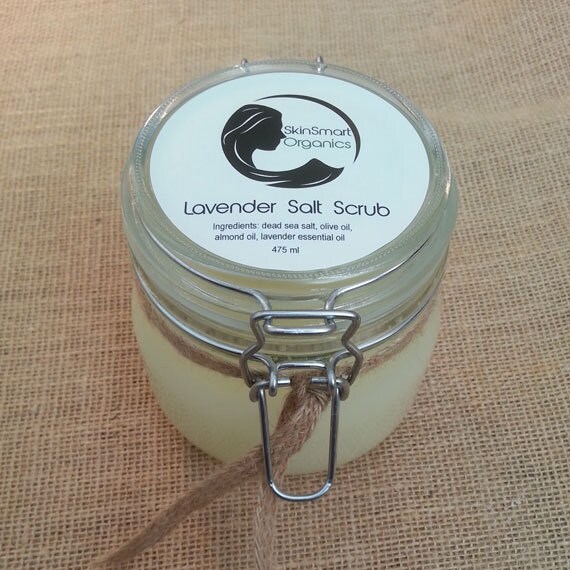 Items similar to Lavender Salt Scrub, All Natural Dead Sea Salts
