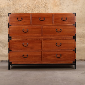 Japanese style 2 sections clothing chest, dresser, isho dansu. (KB38)