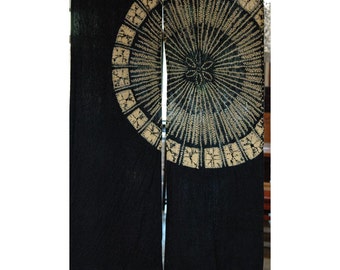 traditional cotton noren, door way curtain. (AA82) 35&quot;W x 59&quot;L