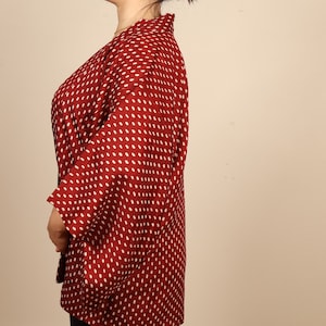 Vintage Japanese Haori Jacket, Shibori Kimono Jacket, (36-43)