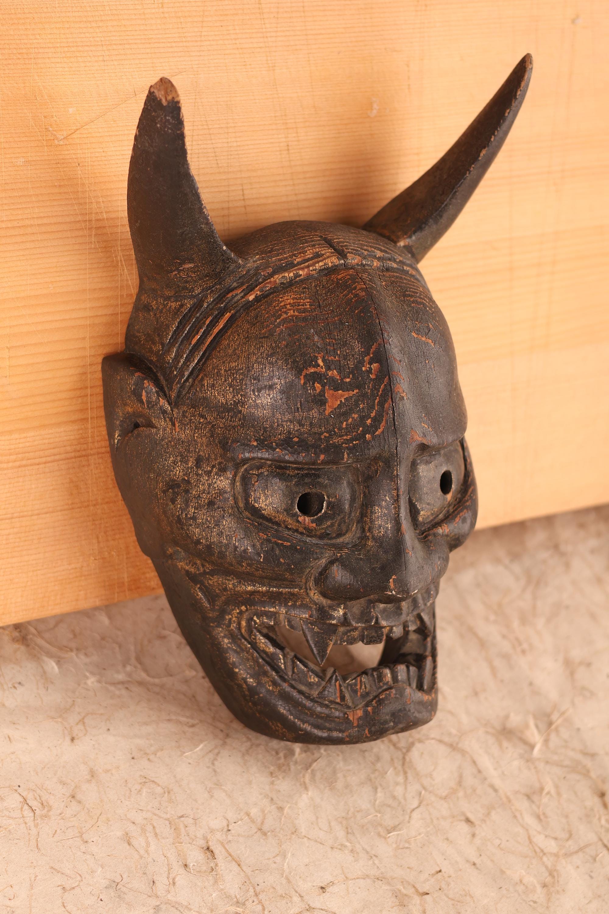 木製般若面 (24J-349-2) - Etsy 日本