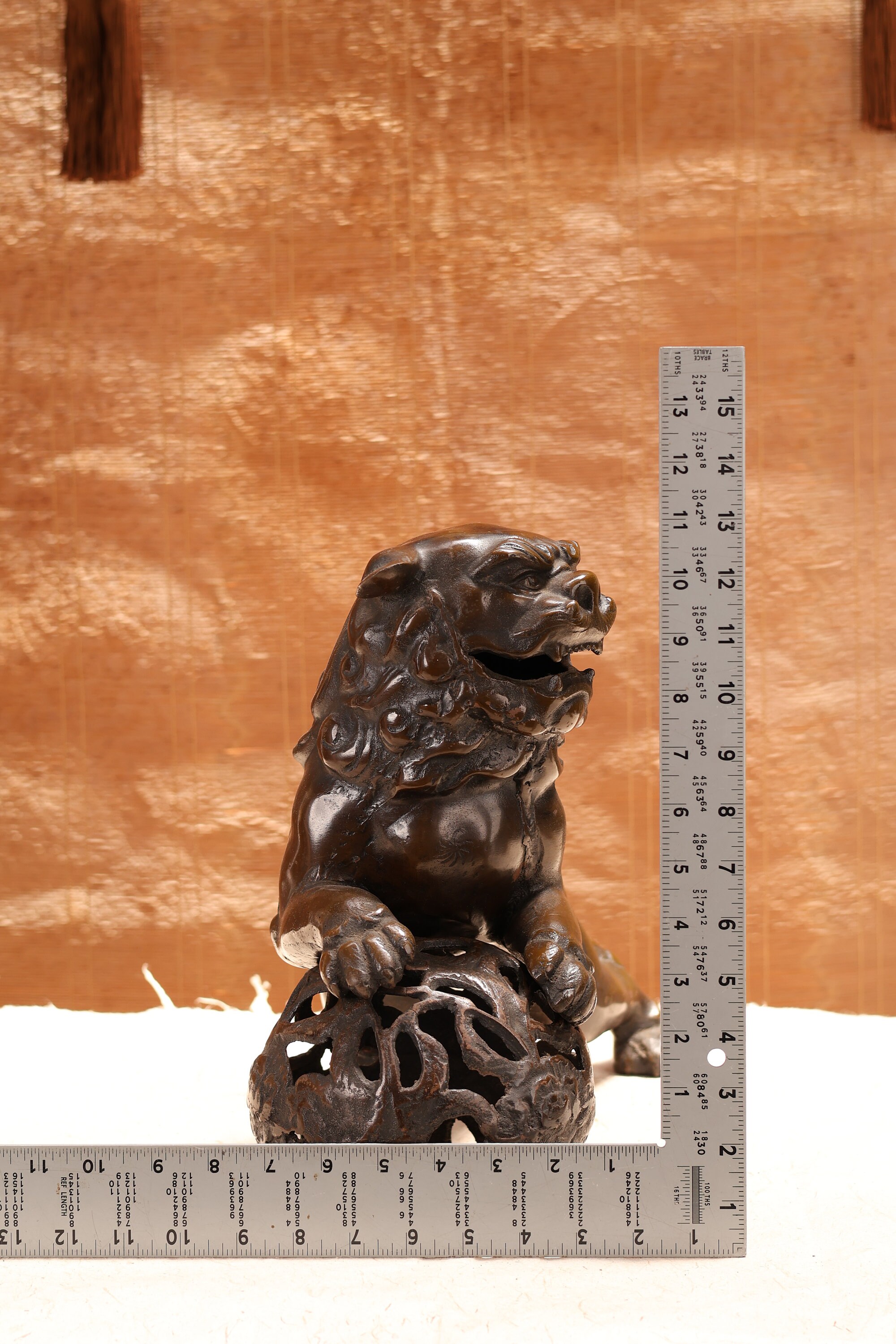 ブロンズ 獅子像 置物/ブロンズ像/タイの獅子/シンハ | 古道具 濵口商店