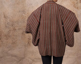 Vintage Japanese Haori Jacket, Kimono Jacket, (504-4)