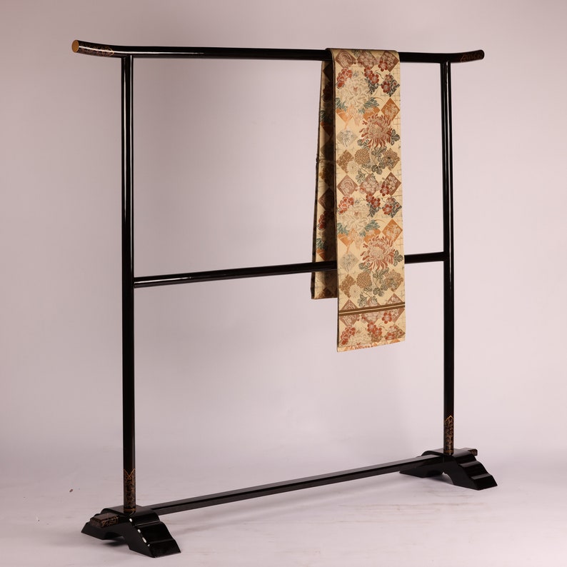 Antique Kimono Hanger. Black Lacquer Comes in a Wooden Box. Etsy